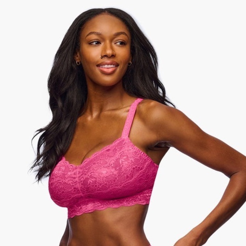 Cosabella Never Say Never SUPER CURVY Sweetie Bralette Rani Pink - Size XS / NWT